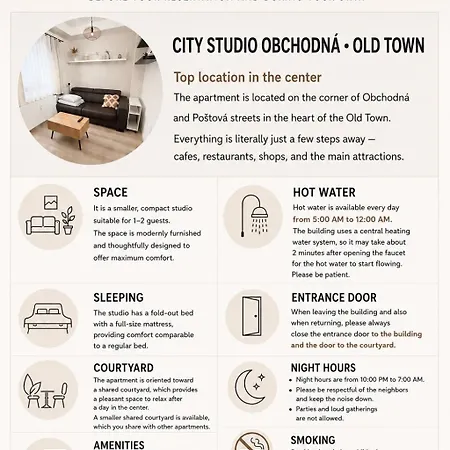 Mestske Obchodna - Old Town Apartment